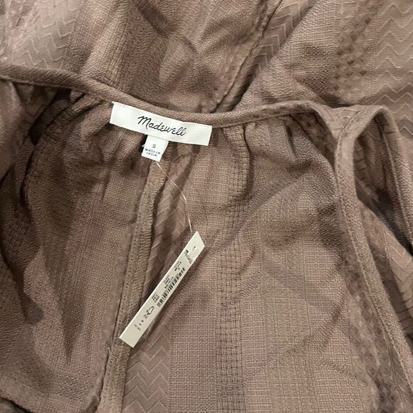 MADEWELL SIZE s
Lightestspun Tie-Strap Ruffle-Hem Cover-Up Dress - Picture 2 of 7